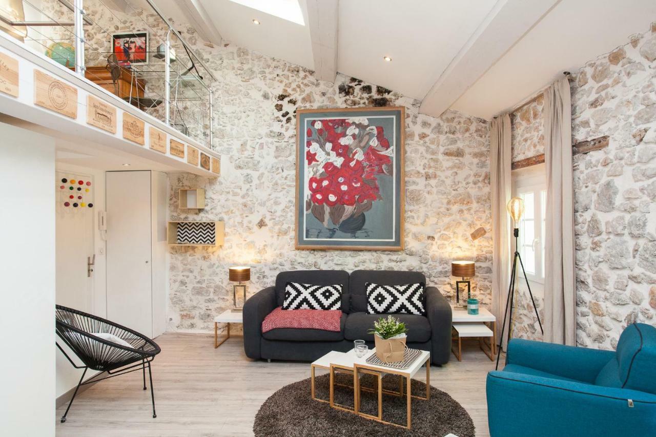 Superbe Appartement Loft Vieil Antibes Bagian luar foto
